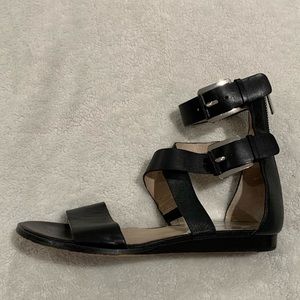 MK Black Gladiator Sandals